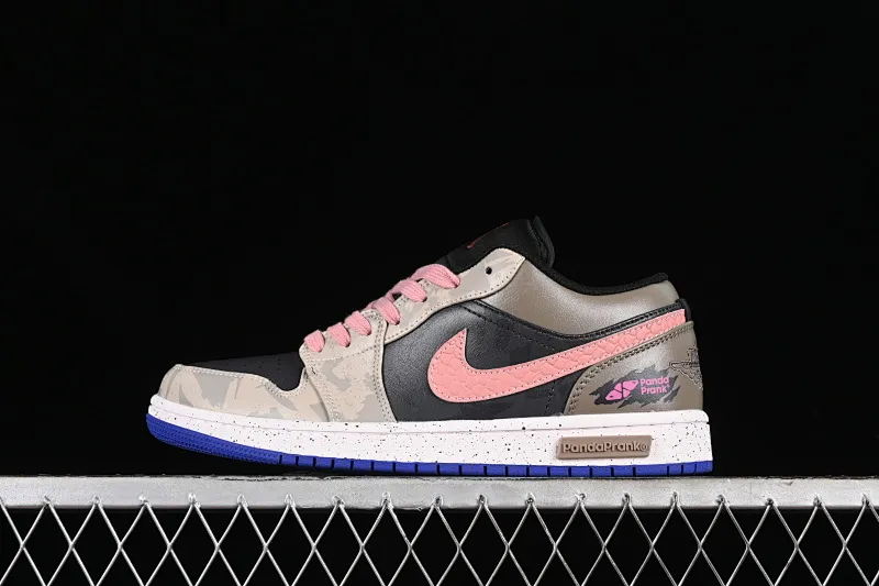 All categories Air Jordan Jordan series basketball shoes Air Jordan 1 Low High-end customization Low-top sneakers Air Jordan 1 Low AJ1 Joe 1 Panda Prank Pioneer Knights Heart of the Sand Pink and Purple Low-top retro basketball shoes 553558-154